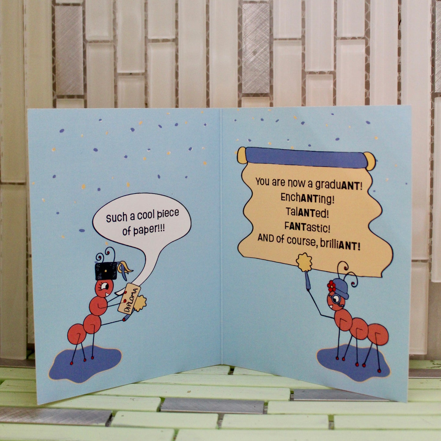Silly Ant Congrats Card