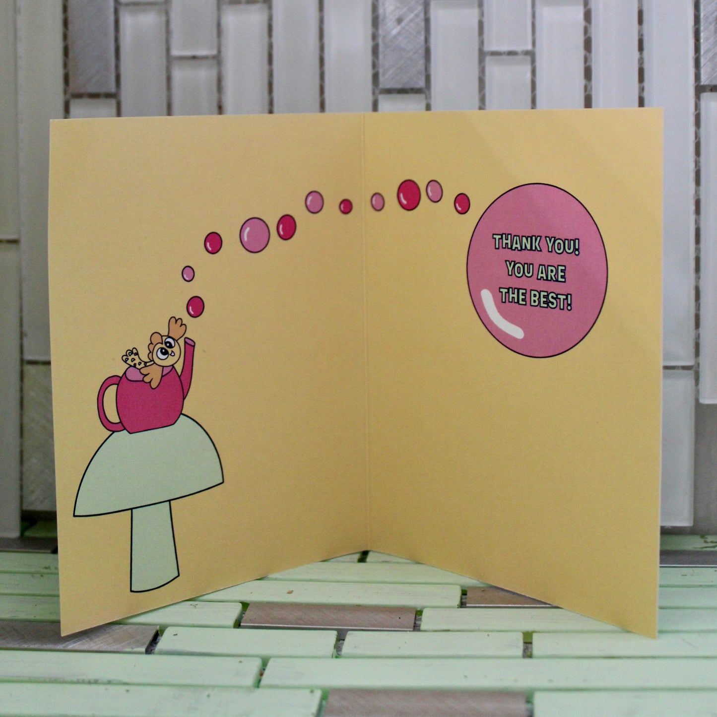 Goldie the Goldfish Thank You Card
